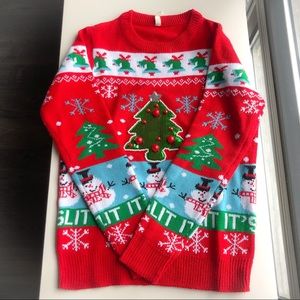 Bluenotes Ugly Christmas Sweater Size Small